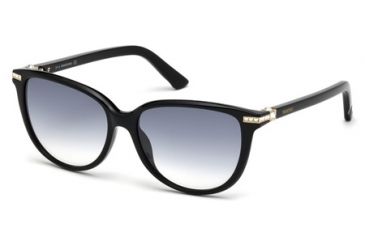 Image of Swarovski SK0077 Sunglasses - Shiny Black Frame Color