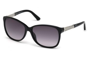 Image of Swarovski SK0083 Sunglasses - Shiny Black Frame Color