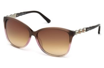 Image of Swarovski SK0085 Sunglasses - Light Brown Frame Color
