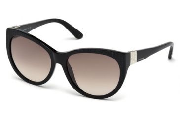Image of Swarovski SK0087 Sunglasses - Shiny Black Frame Color