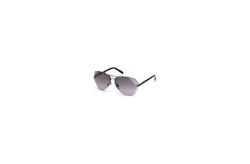 Image of Swarovski SK0134 Sunglasses - Shiny Gun Metal Frame Color, Gradient Smoke Lens Color