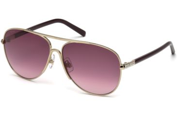 Image of Swarovski SK0138 Sunglasses - Gold Frame Color, Gradient Or Mirror Violet Lens Color