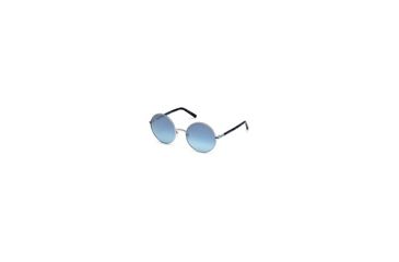 Image of Swarovski SK0139 Sunglasses - Shiny Palladium Frame Color, Blue Mirror Lens Color