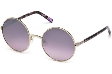 Image of Swarovski SK0139 Sunglasses - Gold Frame Color, Gradient Or Mirror Violet Lens Color