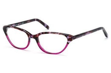 Image of Swarovski SK5051 Eyeglass Frames - Coloured Havana Frame Color, Smoke Lens Color