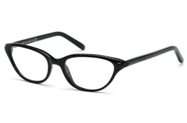 Image of Swarovski SK5051 Eyeglass Frames - Shiny Black Frame Color
