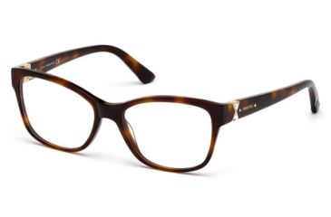 Image of Swarovski SK5115 Eyeglass Frames - Dark Havana Frame Color