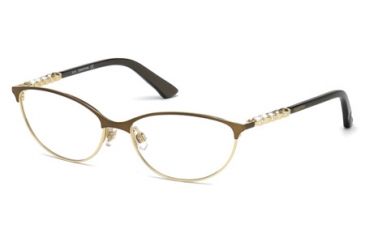 Image of Swarovski SK5139 Eyeglass Frames - Dark Bronze Frame Color