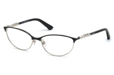 Image of Swarovski SK5139 Eyeglass Frames - Shiny Black Frame Color