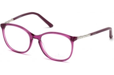 Image of Swarovski SK5163 Eyeglass Frames - Shiny Violet Frame Color