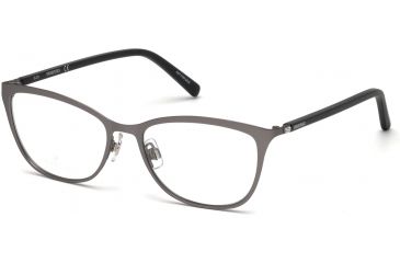 Image of Swarovski SK5232 Eyeglass Frames - Matte Dark Ruthenium Frame Color, Matte Dark Ruthenium Lens Color