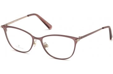 Image of Swarovski SK5246 Eyeglass Frames - Shiny Pink Frame Color