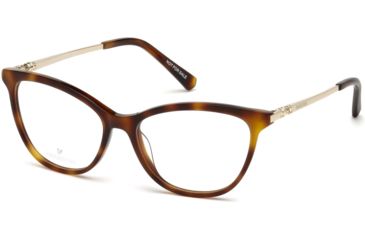 Image of Swarovski SK5249-H Eyeglass Frames - Dark Havana Frame, Dark Havana Lenses, 53 mm Lens Diameter SK5249-H53052