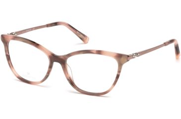 Image of Swarovski SK5249-H Eyeglass Frames - Shiny Pink Frame, Shiny Pink Lenses, 53 mm Lens Diameter SK5249-H53072