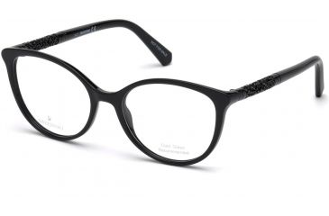Image of Swarovski SK5258 Eyeglass Frames - Shiny Black Frame Color