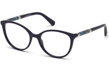 Image of Swarovski SK5258 Eyeglass Frames - Shiny Violet Frame Color
