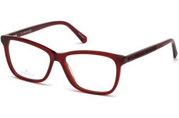 Image of Swarovski SK5265 Eyeglass Frames - Shiny Red Frame Color