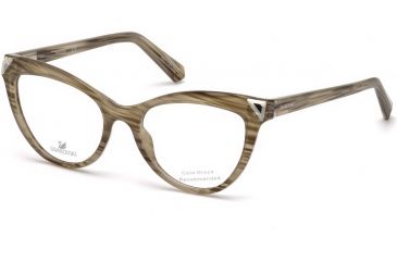 Image of Swarovski SK5268 Eyeglass Frames - Light Brown Frame Color