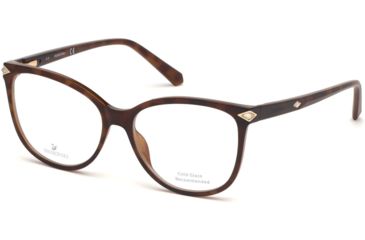 Image of Swarovski SK5283-F Bifocal Prescription Eyeglasses - Dark Havana Frame, Dark Havana Lenses, 54 mm Lens Diameter SK5283-F54052