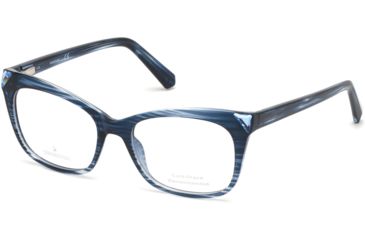 Image of Swarovski SK5292 Eyeglass Frames - Blue Frame Color