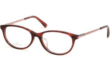 Image of Swarovski SK5294-D Eyeglass Frames - Shiny Bordeaux Frame, Shiny Bordeaux Lenses, 53 mm Lens Diameter SK5294-D53069