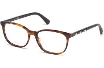Image of Swarovski SK5300 Eyeglass Frames - Dark Havana Frame Color