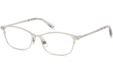 Image of Swarovski SK5318 Eyeglass Frames - Shiny Palladium Frame Color, Shiny Palladium Lens Color