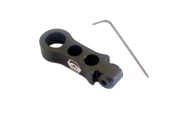 Image of Switchview Three Hole Fold-Down Lever, Anodized Flat Black, FDLT3