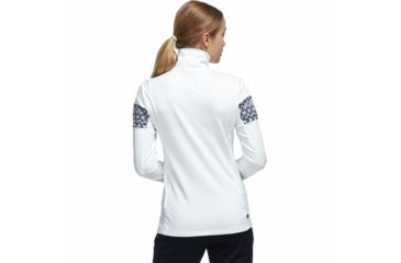 Image of Swix Myrene Asym Zip Midlayer - Womens, Snow White, Extra Large, 19072-00025-XL