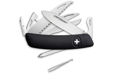 Image of Swiza D10 Pocket Knife Black, 3.75 closed, Black synthetic handle, KNI.0140.1010