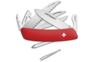 Image of Swiza D10 Pocket Knife Red, 3.75 closed, Red synthetic handle, KNI.0140.1000
