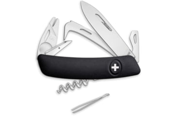 Image of Swiza HO05TT Horse Pocket Knife Blk, 3.75 closed, Black synthetic handle, KHO.0090.1010