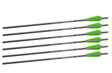 Image of Sykd Hunt Xbow 20 inch Universal Crossbow Bolts with Half Moon Nocks, 6 pack, Grey, Medium, XA0005