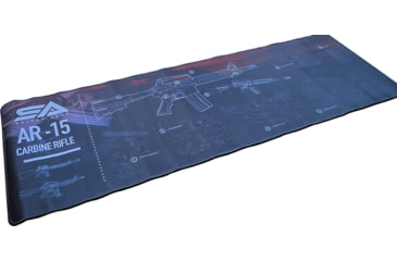 Image of Sylvan Arms AR15 Exploded Extra Long Armorer's Mat, Black, MT100