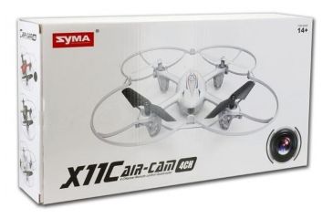 Image of Syma X11C 2.4Ghz 4-Axis Small Quadcopter Drone w/2MP HD Camera, White 61251