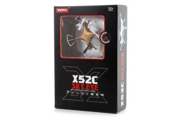 Image of Syma X52C Nano Quadcopter Drone w/2MP HD Camera and Bonus Battery, Gold 61314