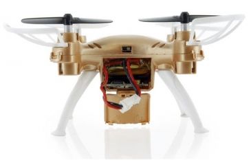 Image of Syma X52C Nano Quadcopter Drone w/2MP HD Camera and Bonus Battery, Gold 61314