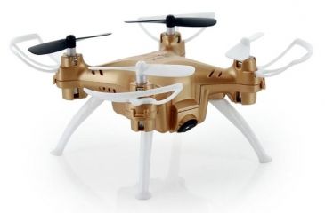 Image of Syma X52C Nano Quadcopter Drone w/2MP HD Camera and Bonus Battery, Gold 61314