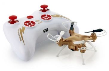 Image of Syma X52C Nano Quadcopter Drone w/2MP HD Camera and Bonus Battery, Gold 61314