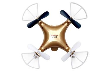 Image of Syma X52C Nano Quadcopter Drone w/2MP HD Camera and Bonus Battery, Gold 61314