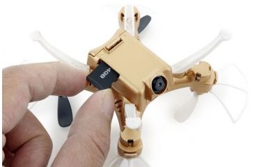 Image of Syma X52C Nano Quadcopter Drone w/2MP HD Camera and Bonus Battery, Gold 61314