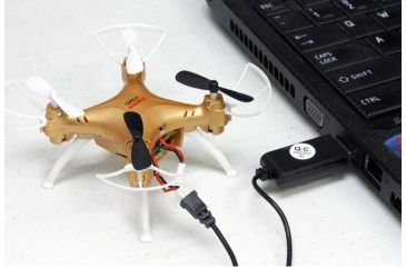 Image of Syma X52C Nano Quadcopter Drone w/2MP HD Camera and Bonus Battery, Gold 61314
