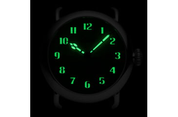 Image of Szanto Automatic Officer Watches, Ivory Dial, Black Strap, Steel, One Size, SZ 6305E