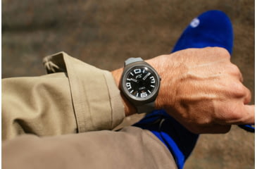 Image of Szanto Icon Frank Stephenson Cosmos Watches, Black Dial, Gray Strap, GRAY, One Size, IC-FS-9002