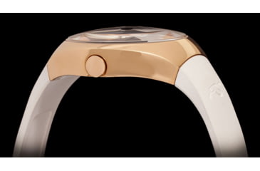 Image of Szanto Icon Frank Stephenson Cosmos Watches, Blue Dial, White Strap, Rose Gold, One Size, IC-FS-9005