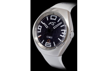 Image of Szanto Icon Frank Stephenson Cosmos Watches, Blue Dial, White Strap, Steel, One Size, IC-FS-9004