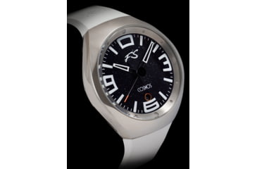 Image of Szanto Icon Frank Stephenson Cosmos Watches, Blue Dial, White Strap, Steel, One Size, IC-FS-9004