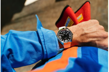 Image of Szanto Icon Frank Stephenson Cosmos Watches, Blue Dial, White Strap, Steel, One Size, IC-FS-9004