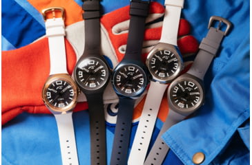 Image of Szanto Icon Frank Stephenson Cosmos Watches, Black Dial, Gray Strap, GRAY, One Size, IC-FS-9002
