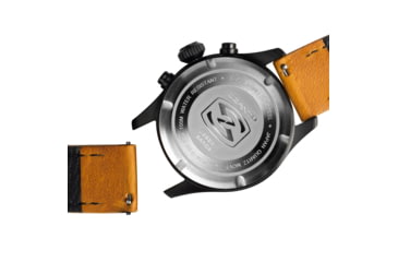 Image of Szanto Pilot Watches, Black Dial, Tan Strap, Black, One Size, SZ 4551